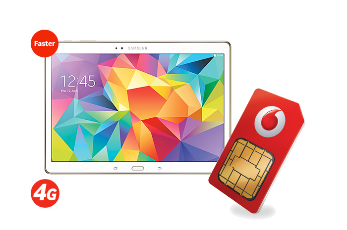 Vodafone range Galaxy Tab S
