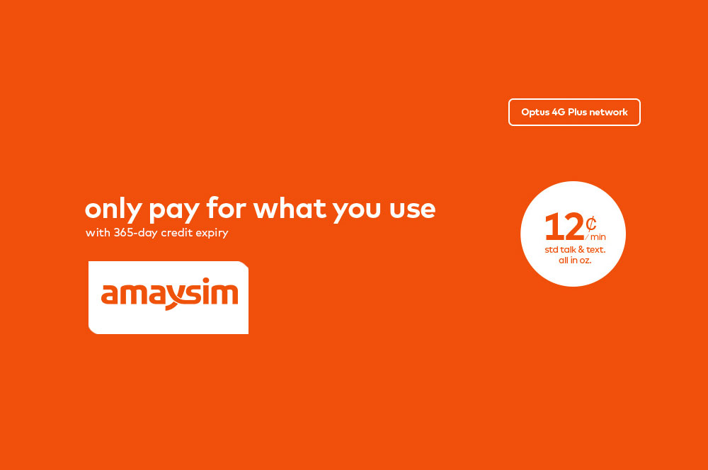 Amaysim PAYG prepaid credit now lasts a full year