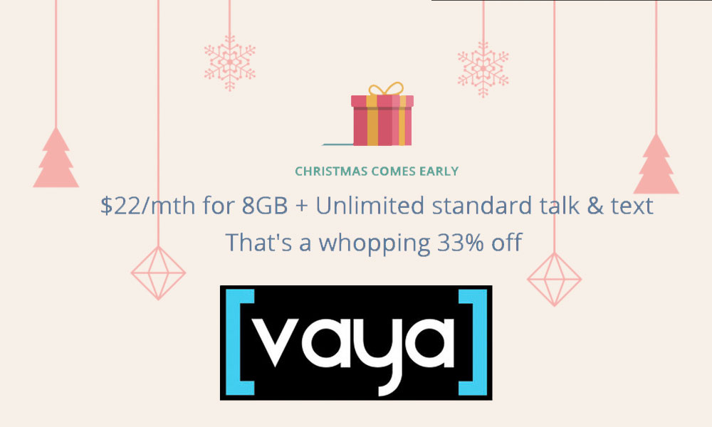 Vaya stuffing the Xmas stocking with a big discount