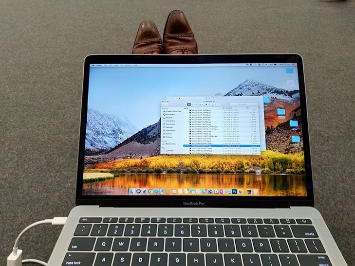 Nokia 7 Plus camera sample: My MacBook and shoes Nokia 7 Plus camera sample: My MacBook and shoes