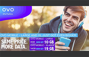 OVO Mobile adds even more data to largest plans
