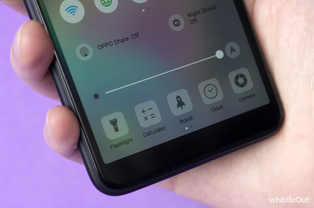 An iOS-like control centre on OPPO's A73 An iOS-like control centre on OPPO's A73