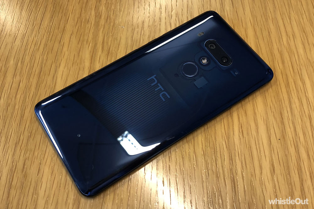 HTC U12+ in translucent blue HTC U12+ in translucent blue