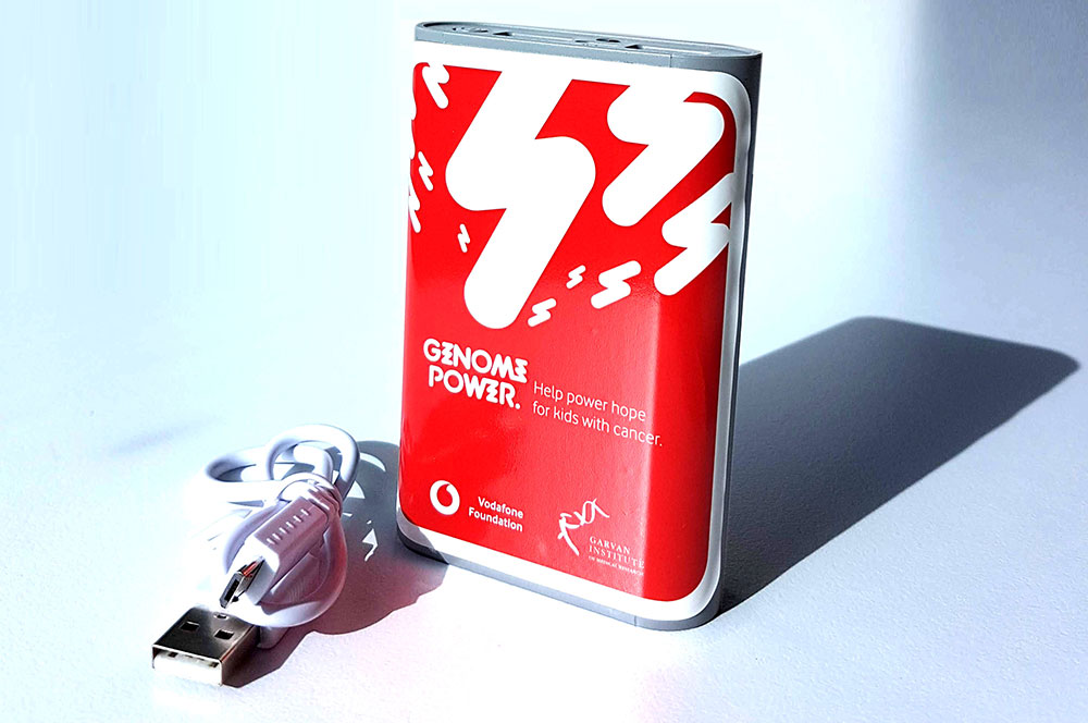 Vodafone portable charger powers kids cancer research