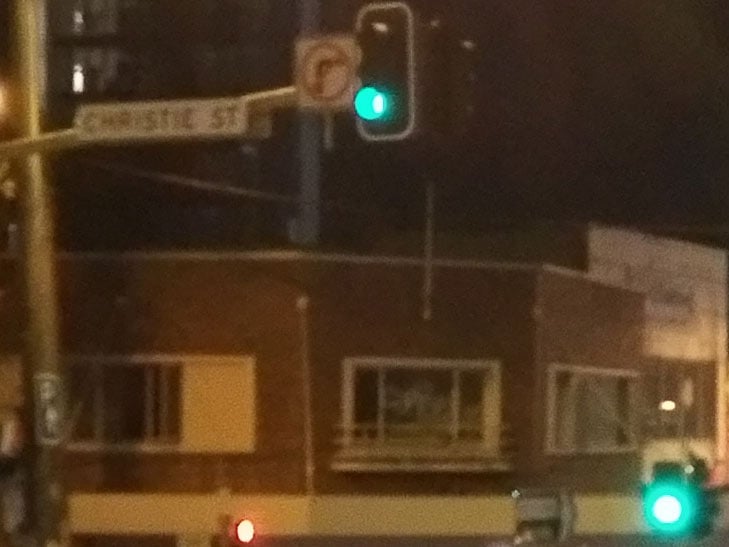 Nokia 3.1 camera sample: 100% crop of street at night Nokia 3.1 camera sample: 100% crop of street at night