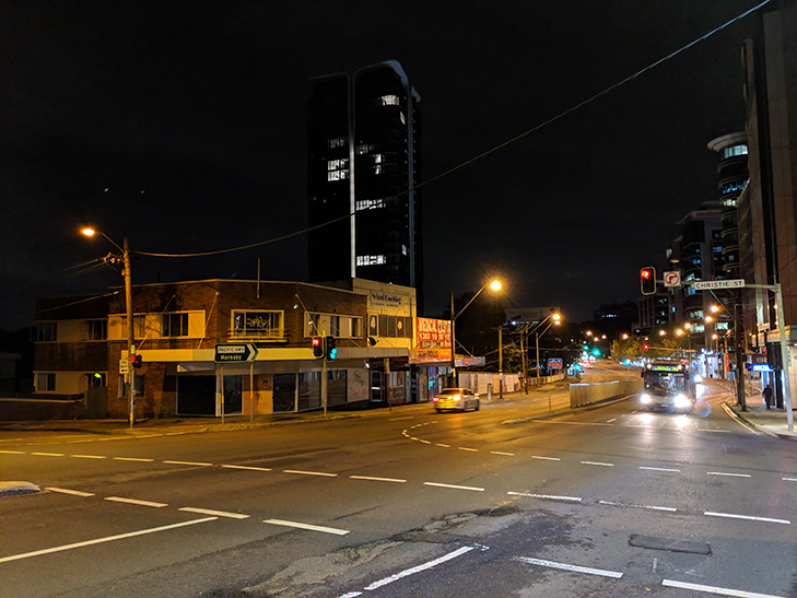 Pixel 3 camera sample: street at night Pixel 3 camera sample: street at night