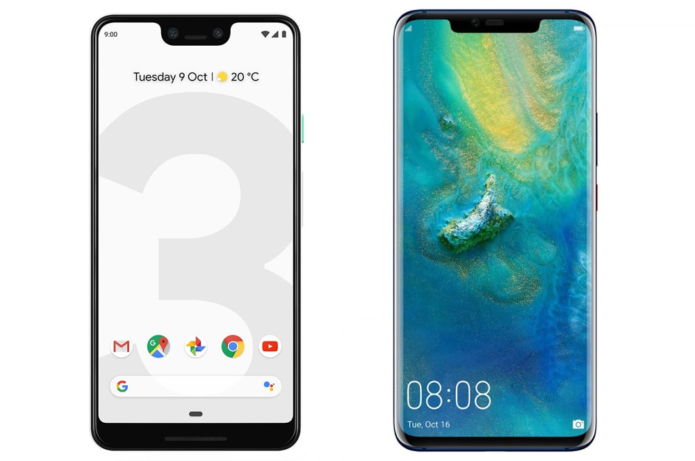 Google Pixel 3 and Huawei Mate 20 now in stores