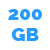 200GB 200GB