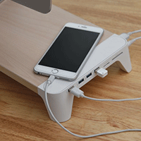 Pallo Woody Desktop Monitor Stand with Integrated Wireless Charger Pallo Woody Desktop Monitor Stand with Integrated Wireless Charger