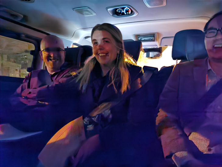 Huawei P30 Pro camera sample: back of a cab Huawei P30 Pro camera sample: back of a cab