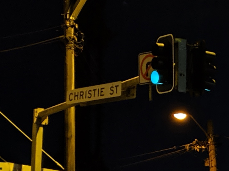 Google Pixel 3a camera sample: 100% crop of street at night Google Pixel 3a camera sample: 100% crop of street at night