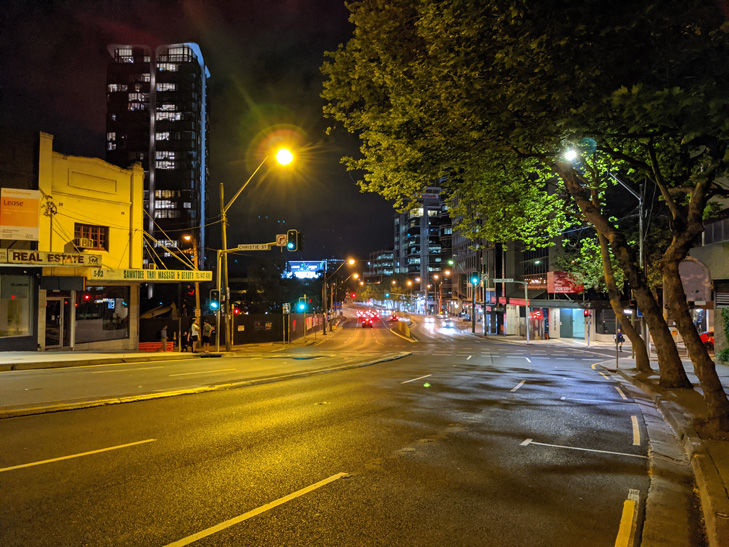 Pixel 4 camera sample: street at night Pixel 4 camera sample: street at night