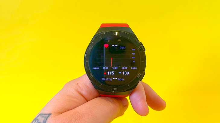 Huawei Watch GT 2e - heart rate monitoring Huawei Watch GT 2e - heart rate monitoring