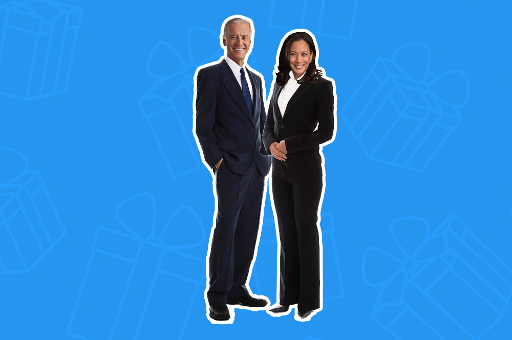 Kamela and Biden lifesize cut out Kamela and Biden lifesize cut out