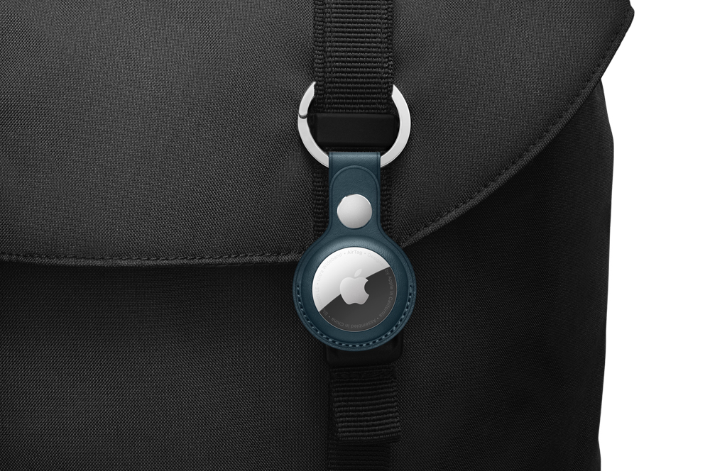 AirTag on a bag
