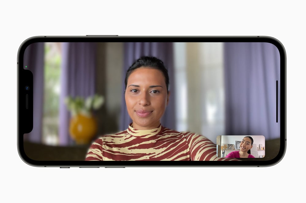 FaceTime portrait mode FaceTime portrait mode