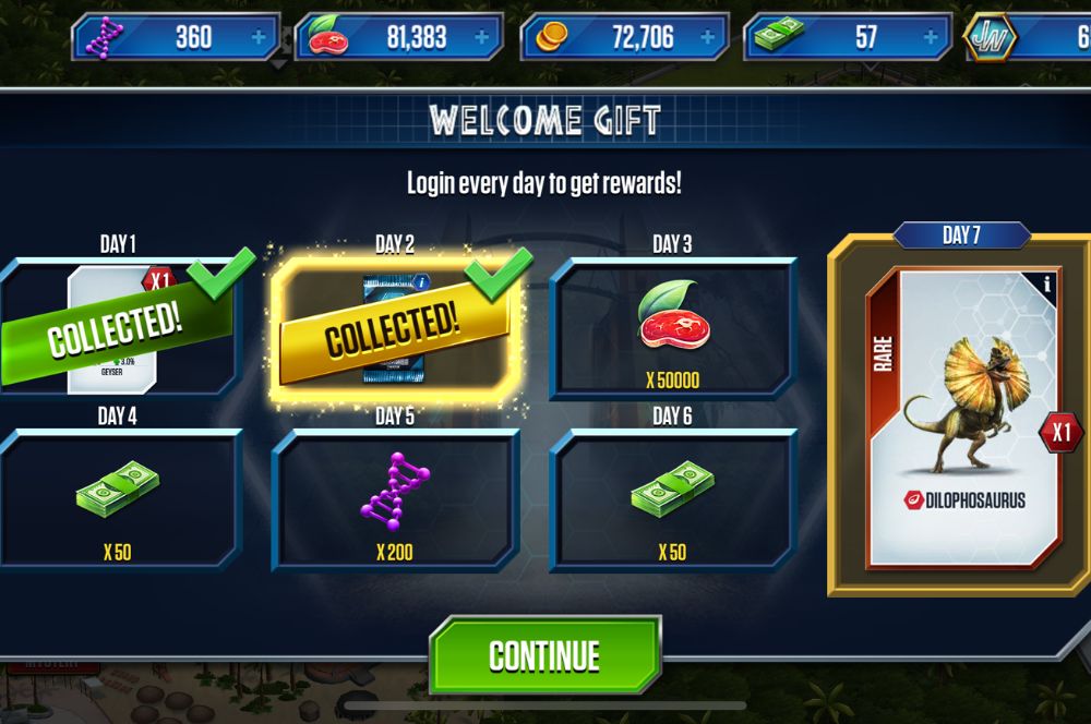 Screenshot from Jurassic World the Game Screenshot from Jurassic World the Game