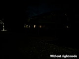 Park gazebo at night without night mode