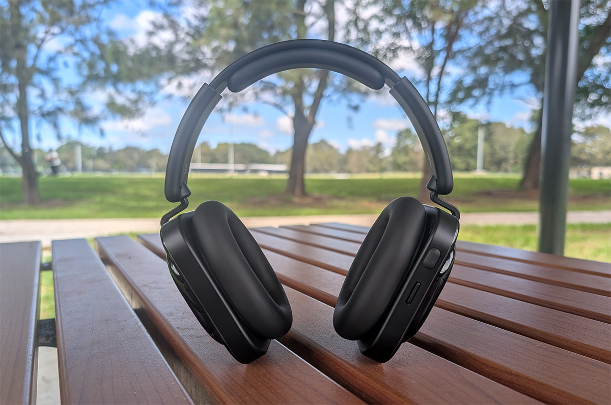 Nothing Headphone A on a park table Nothing Headphone A on a park table