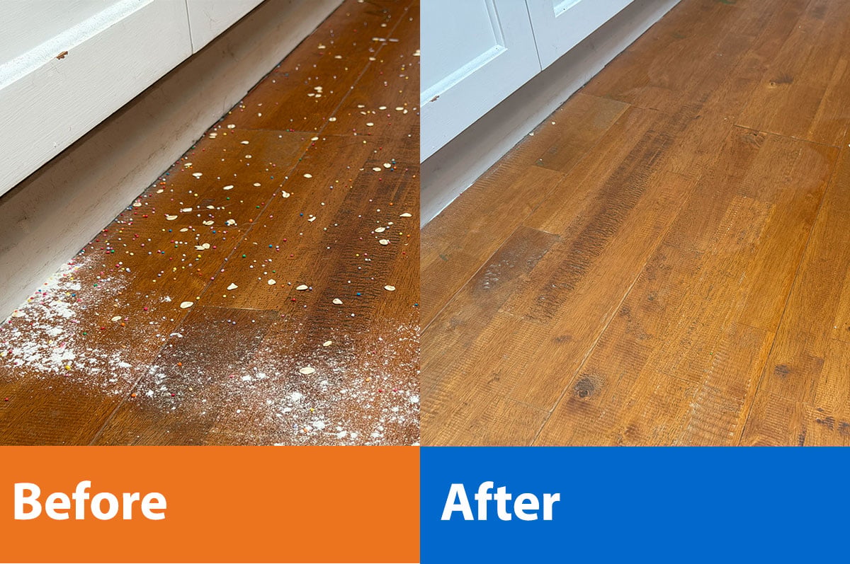 Qrevo Edge 2 Pro before and after vacuuming performance Qrevo Edge 2 Pro before and after vacuuming performance
