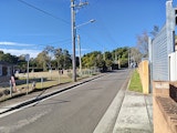 Street with power lines