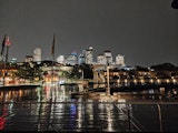 Motorola Razr 70 Ultra camera sample of night-time skyline