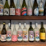 Bottles on a shelf Bottles on a shelf