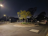 Roundabout at night