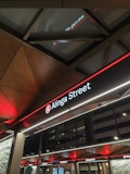 Lit up tram sign