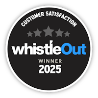WhistleOut Customer Satisfaction Awards badge
