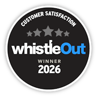WhistleOut Customer Satisfaction Awards badge